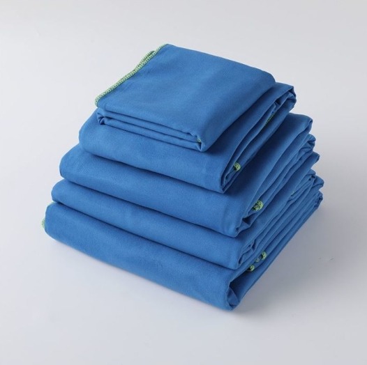  ผ้าขนหนูไมโครไฟเบอร์ แห้งเร็ว ดูดซับน้ำ ดูดซับเหงื่อกีฬาออกกำลังกาย