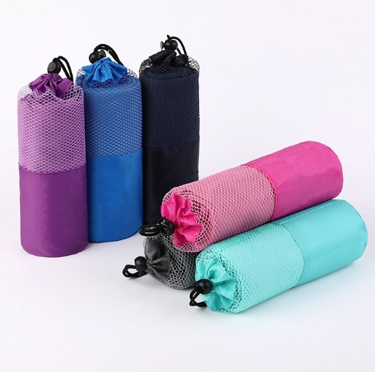  ผ้าขนหนูไมโครไฟเบอร์ แห้งเร็ว ดูดซับน้ำ ดูดซับเหงื่อกีฬาออกกำลังกาย