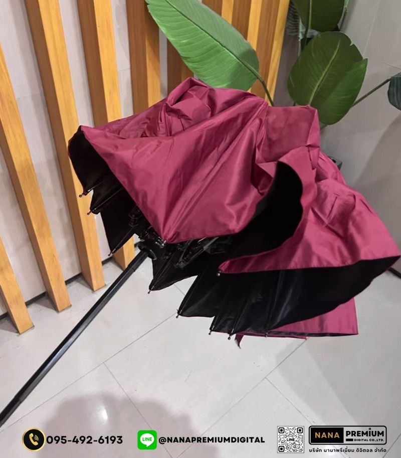 รับผลิตร่มพับ2ตอน ด้ามจับแข็งแรง ร่มคันใหญ่ รับสกรีนร่ม รับผลิตร่ม ขายส่งร่ม ร่มแจก ร่มครีม ร่มสร้างแบรนด์ ร่มเครื่องสำอางค์